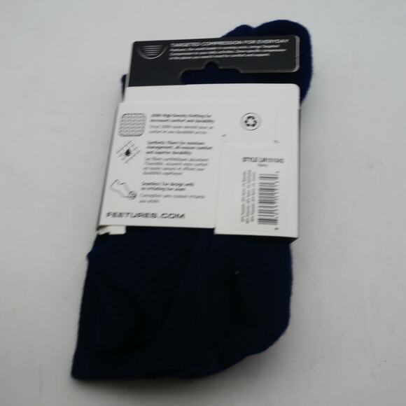 NEW Feetures Everyday Max Cushion Crew Socks Men' 6-8.5  Moisture-Wicking  Blue - Picture 2 of 5